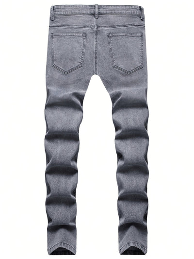 Ripped Slim Fit Men's Jeans
