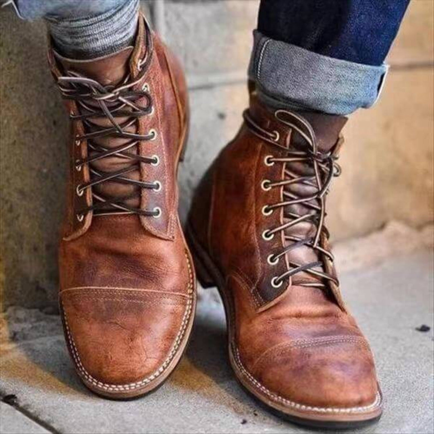 Men's Classic Leather Ankle Boots