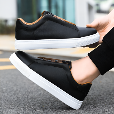 Comfortable Lightweight Leather Sneakers Men