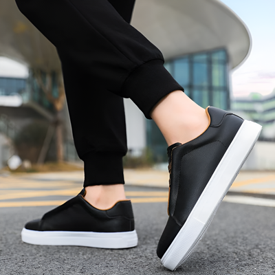 Comfortable Lightweight Leather Sneakers Men