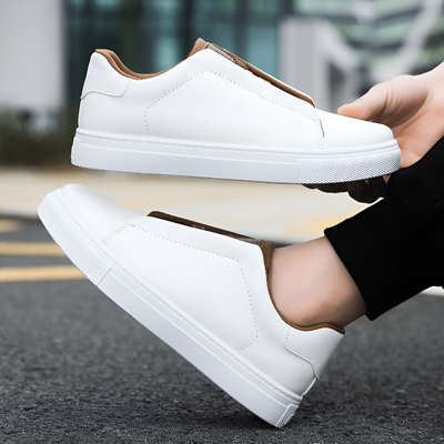 Comfortable Lightweight Leather Sneakers Men