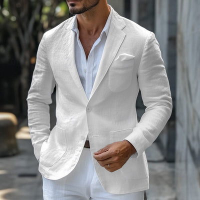 Men's Linen Blazer Jacket
