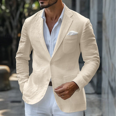 Men's Linen Blazer Jacket