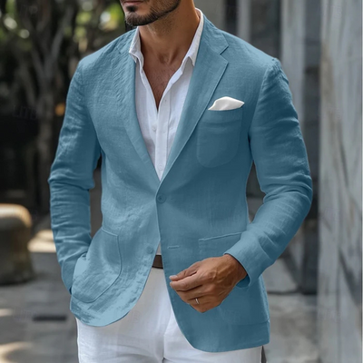 Men's Linen Blazer Jacket