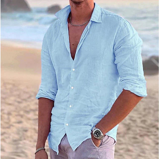 Men's Linen Shirt Relaxed Fit