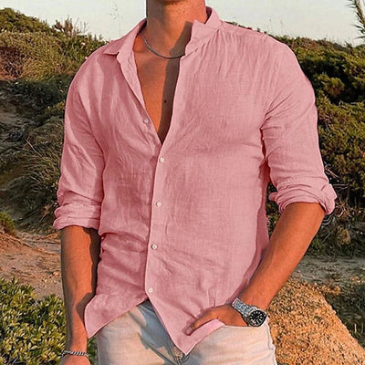 Men's Linen Shirt Relaxed Fit