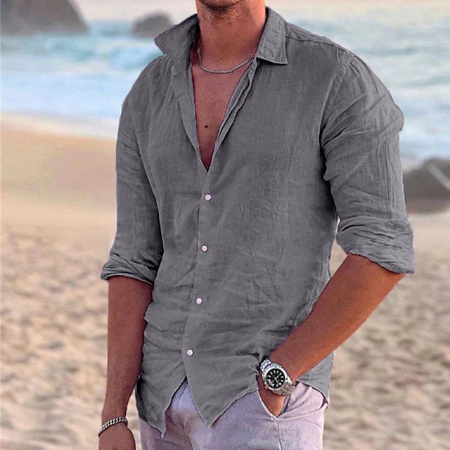 Men's Linen Shirt Relaxed Fit