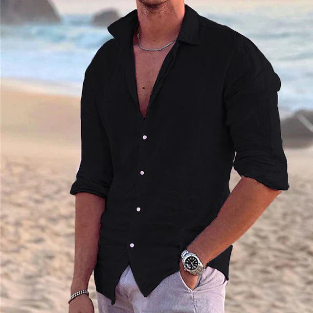 Men's Linen Shirt Relaxed Fit