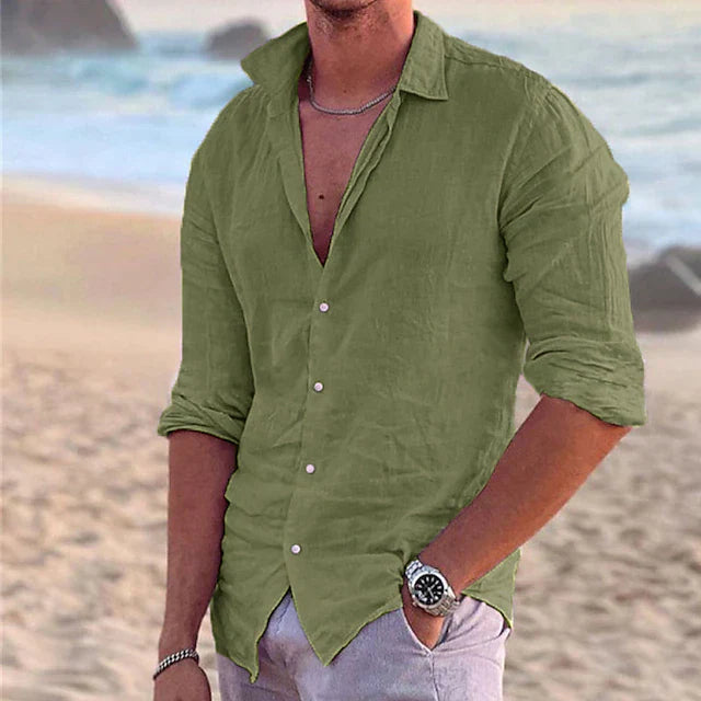 Men's Linen Shirt Relaxed Fit