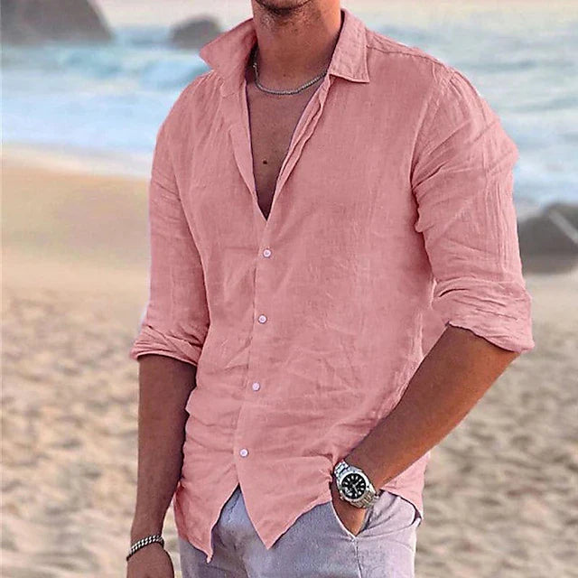 Men's Linen Shirt Relaxed Fit