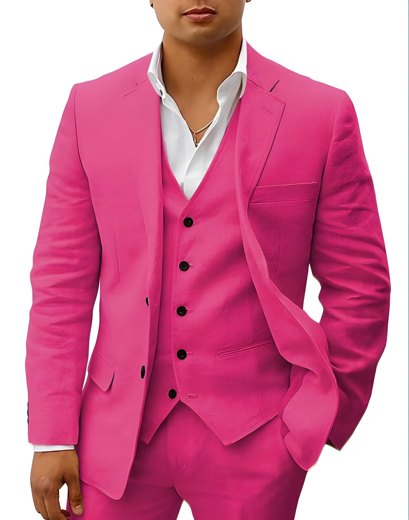 Timeless Three-Piece Linen Suit