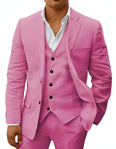 Timeless Three-Piece Linen Suit