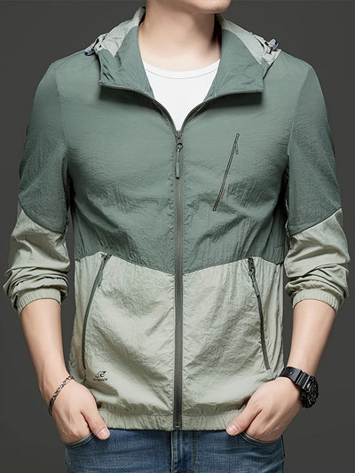Water-Resistant Hooded Men's Jacket