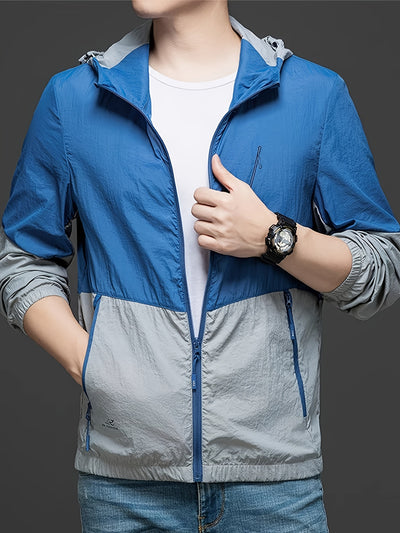 Water-Resistant Hooded Men's Jacket