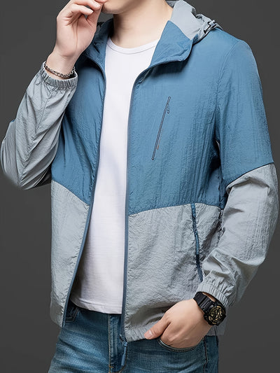 Water-Resistant Hooded Men's Jacket