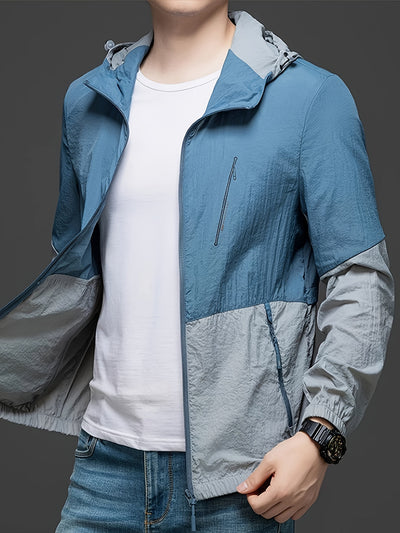 Water-Resistant Hooded Men's Jacket