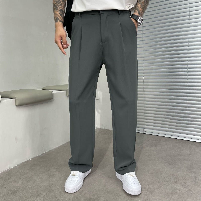 Loose-Fit Straight Leg Men's Pants