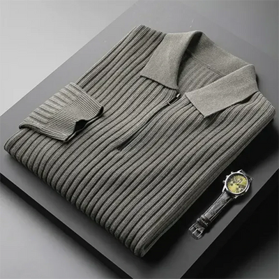 Knitted Polo Men's Jumper
