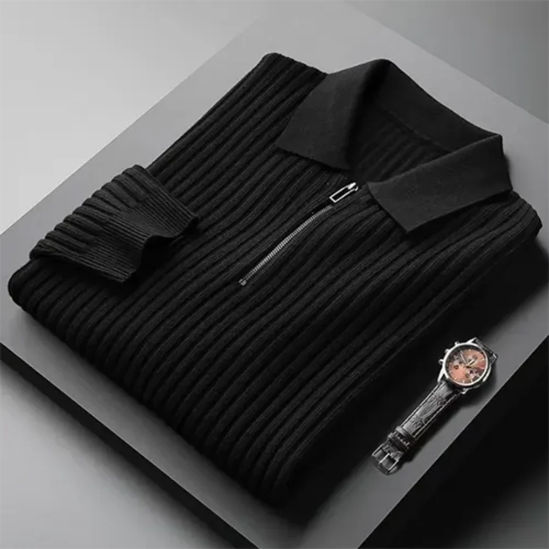 Knitted Polo Men's Jumper