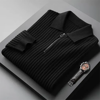 Knitted Polo Men's Jumper