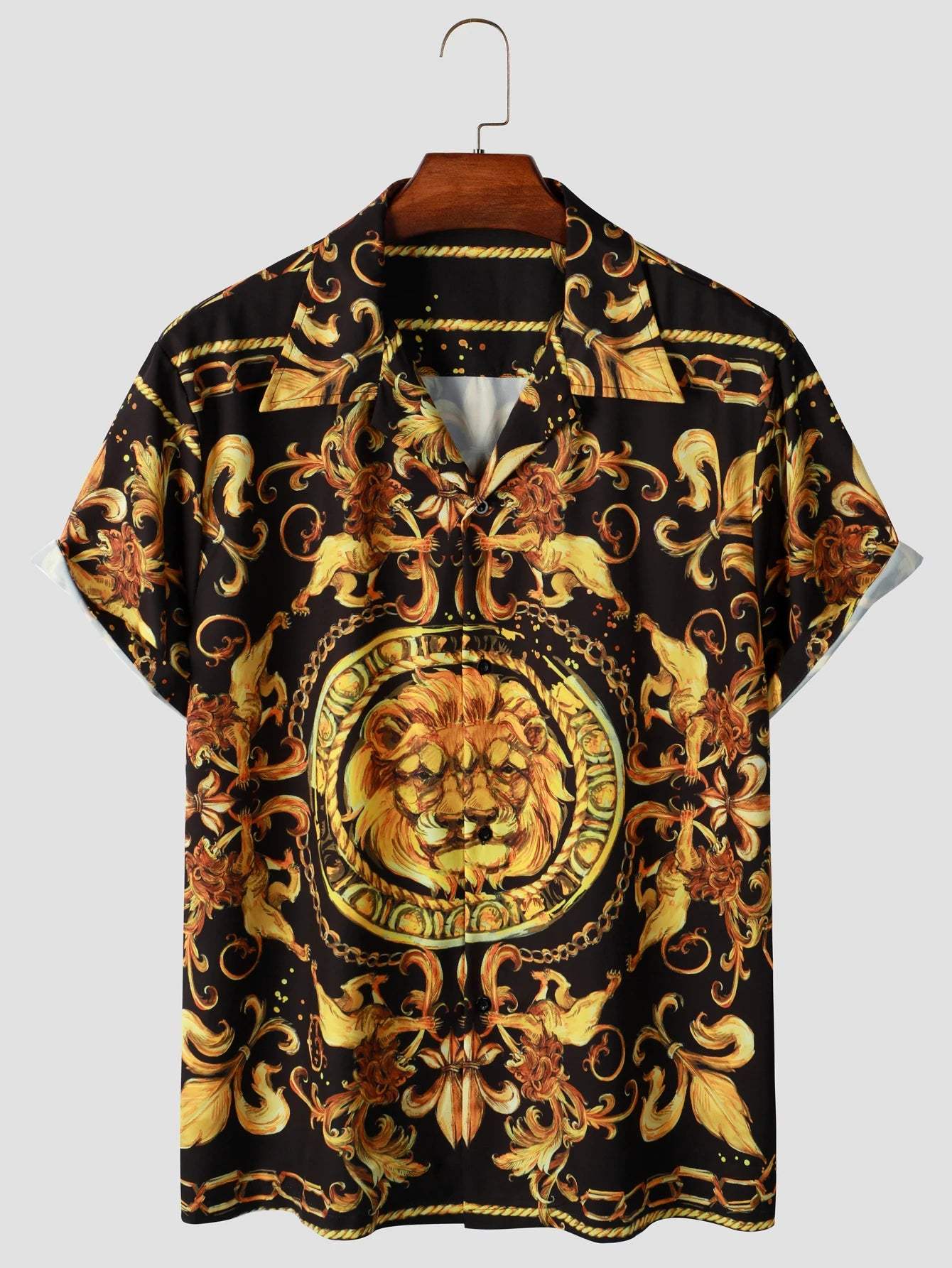 Printed Baroque Styple Men's Shirt