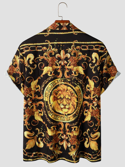 Printed Baroque Styple Men's Shirt
