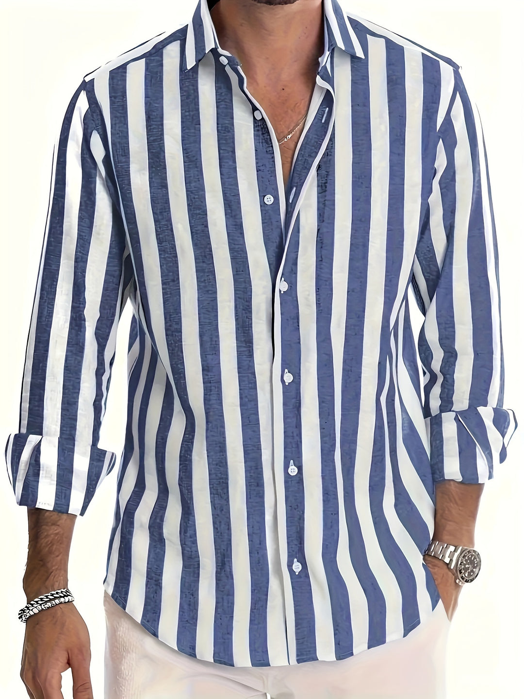 Striped Summer Men's Shirt