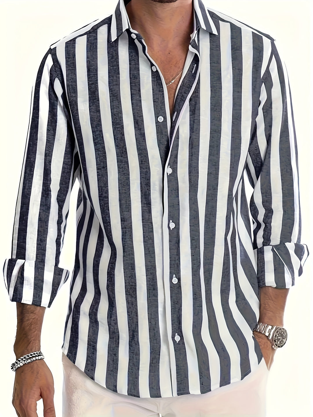Striped Summer Men's Shirt