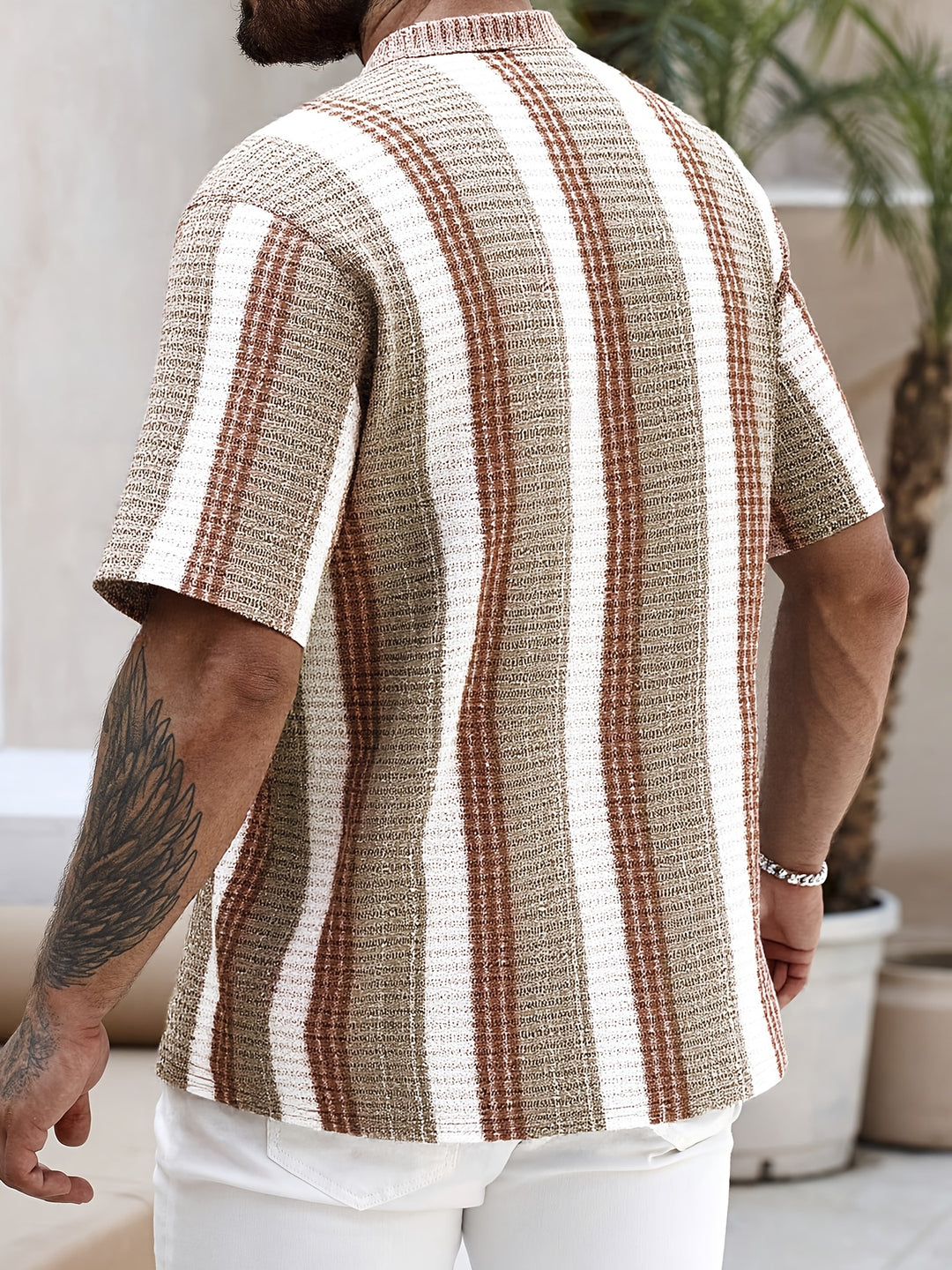 Casual Summer Striped Men's Shirt