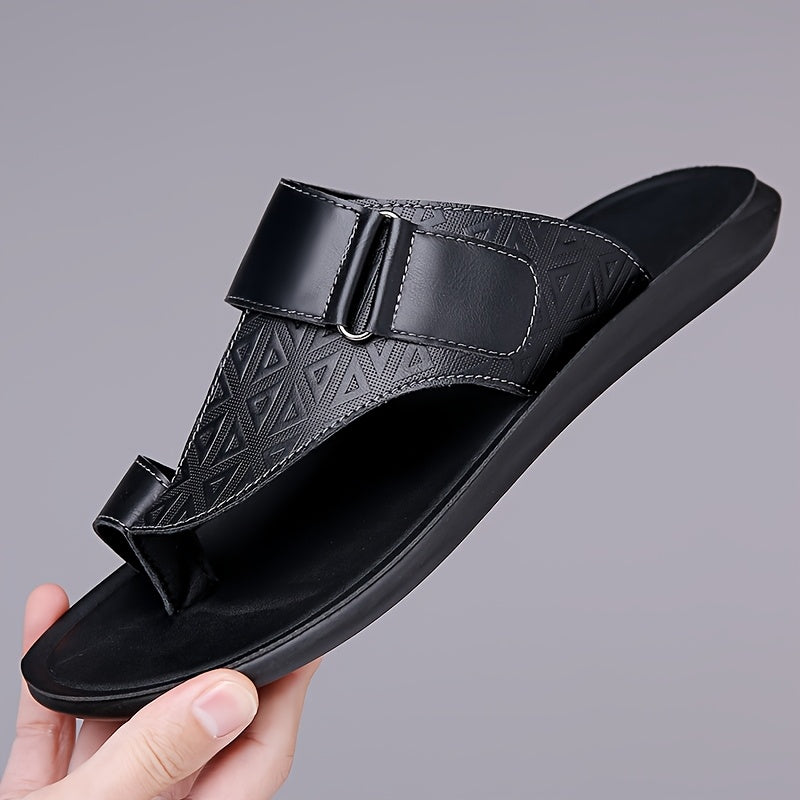 Casual Leather Slippers Men