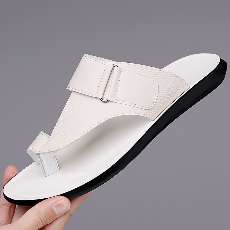Casual Leather Slippers Men