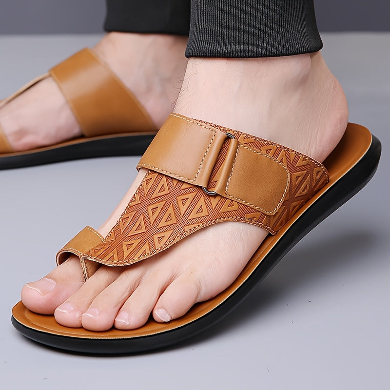 Casual Leather Slippers Men