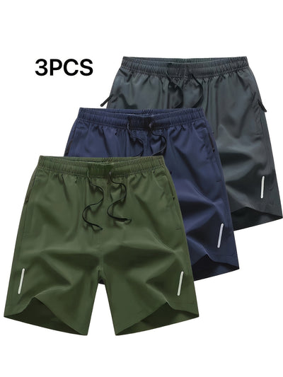 Quick-Dry Sports Men's Shorts Set