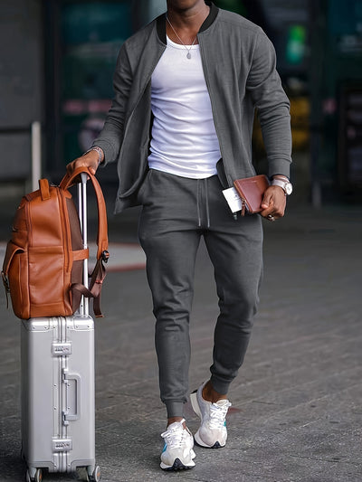 Sports Tracksuit Matching Set Men