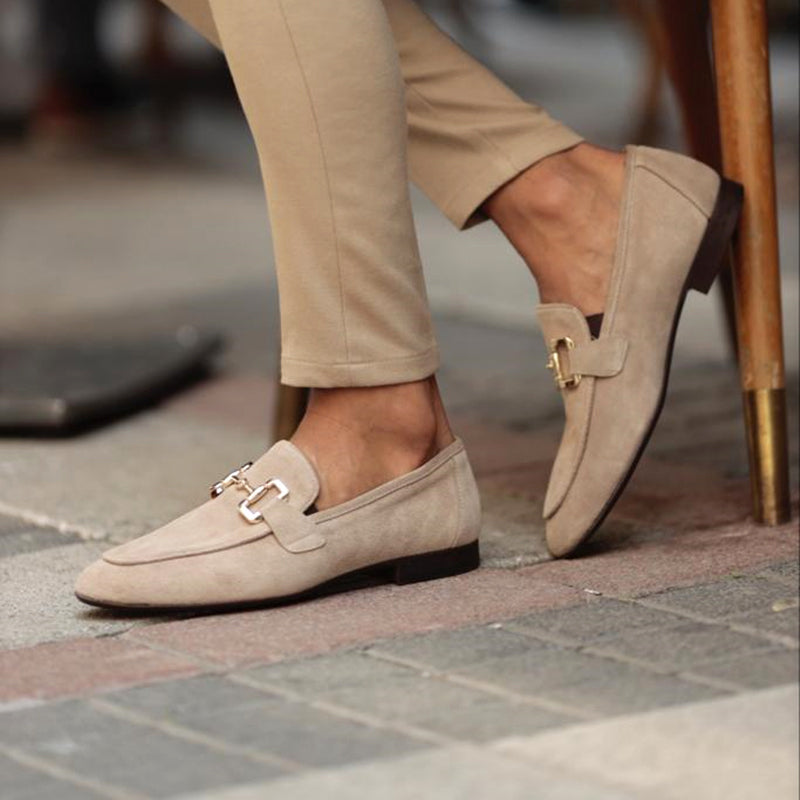 Men's Suede Horsebit Loafers