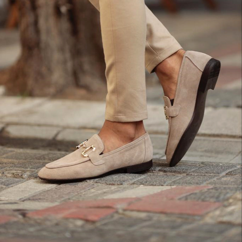 Men's Suede Horsebit Loafers