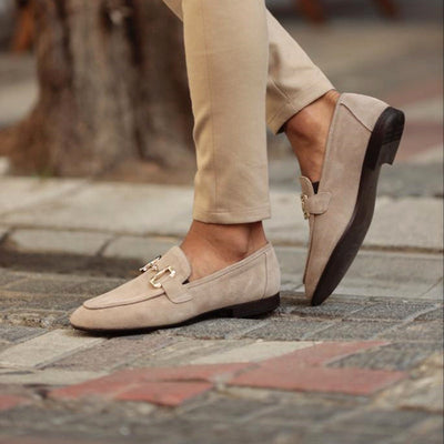 Men's Suede Horsebit Loafers