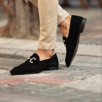Men's Suede Horsebit Loafers