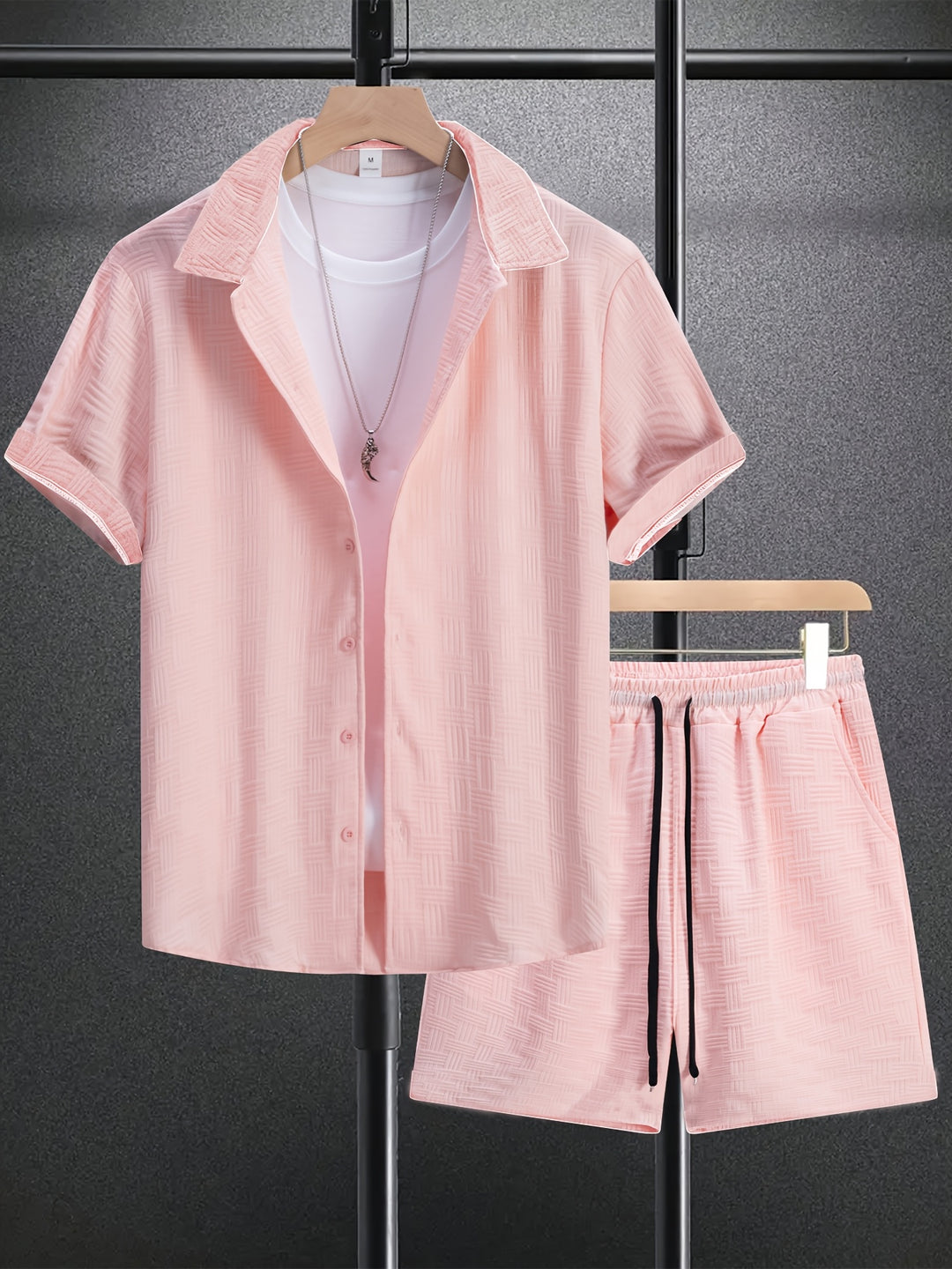 Jacquard Summer Men's Short Set