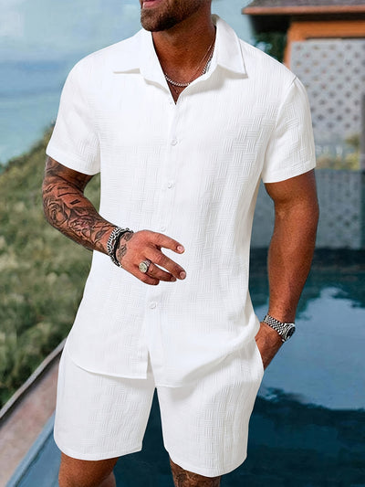 Breathable Stylish Shirt Shorts Set