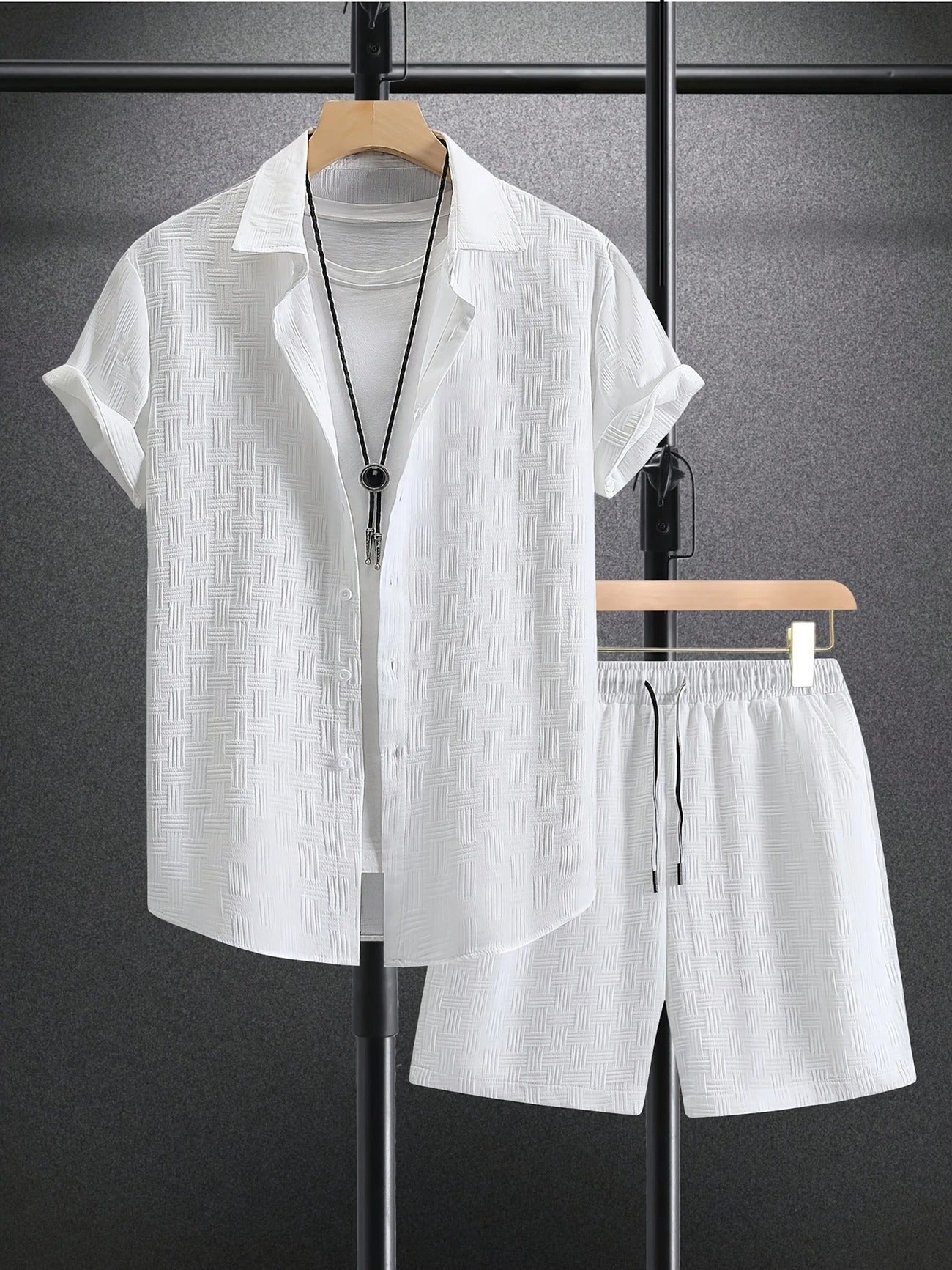 Breathable Stylish Shirt Shorts Set