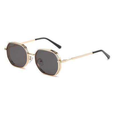 Hexagonal Metal Frame Men's Sunglasses