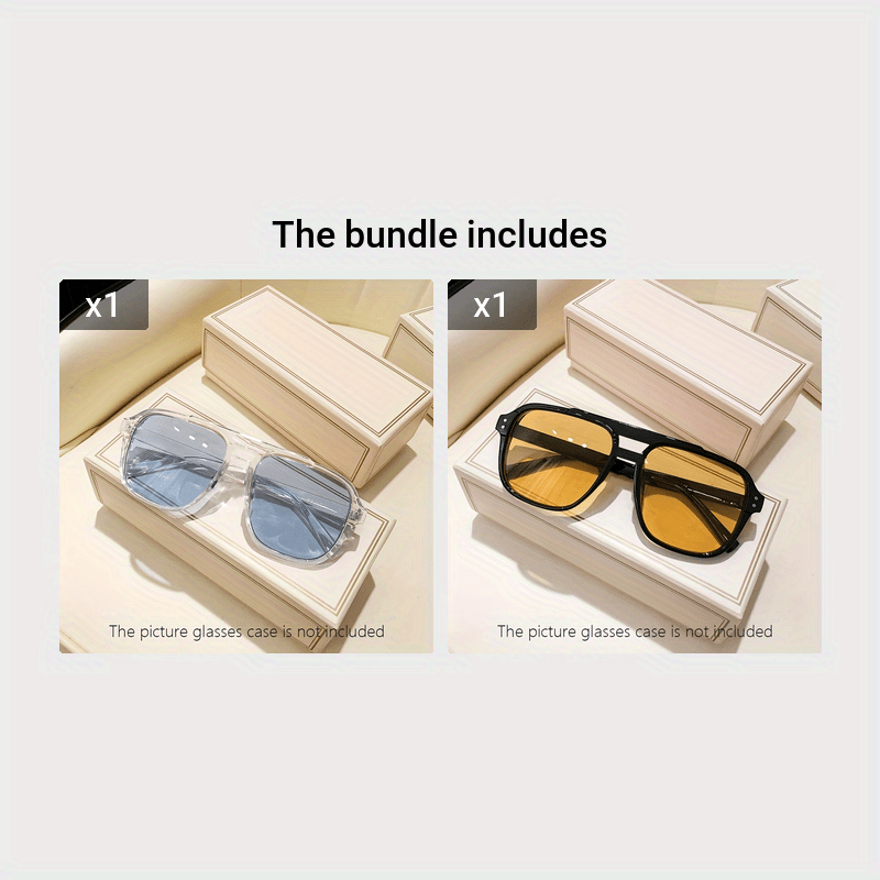 Y2K-Style Large Men's Sunglasses