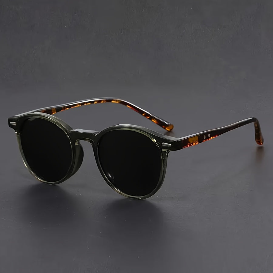 Retro Tortoiseshell Round Sunglasses