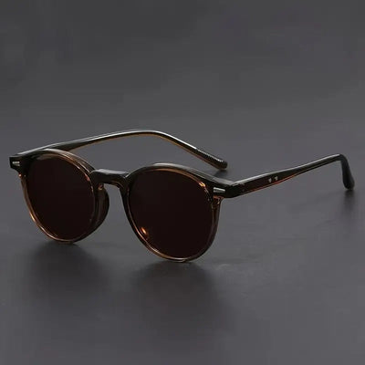 Retro Tortoiseshell Round Sunglasses
