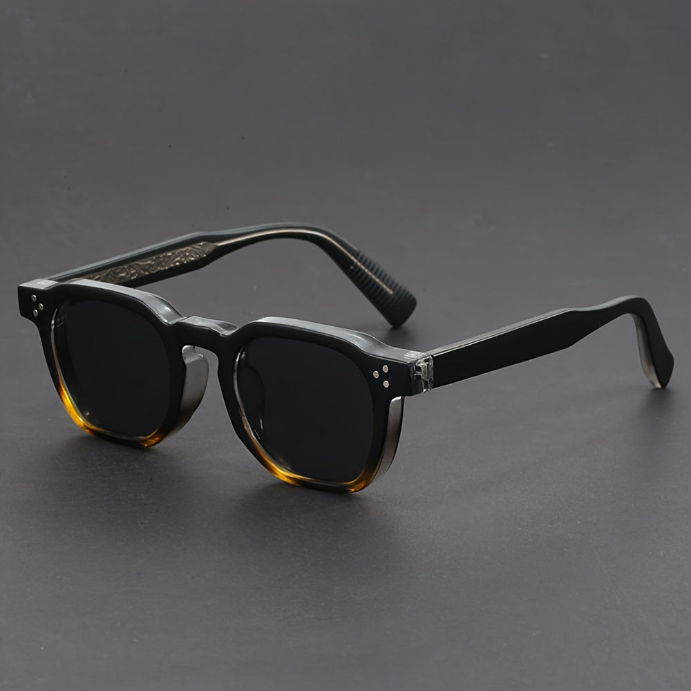 Retro Square Frame Men's Sunglasses