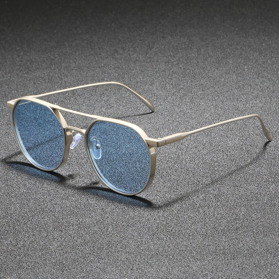 Retro Round Metal Men's Sunglasses