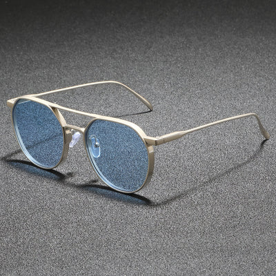 Retro Round Metal Men's Sunglasses