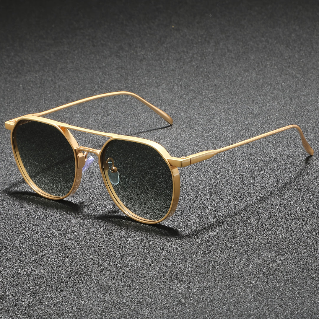 Retro Round Metal Men's Sunglasses