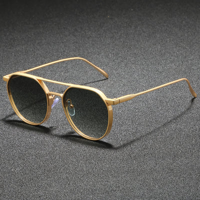 Retro Round Metal Men's Sunglasses